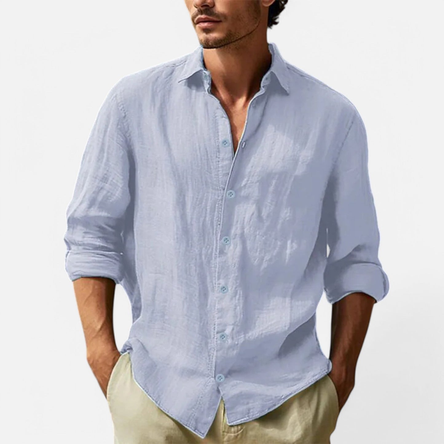 Maison Aurelien | Men's Cotton Linen Hawaiian Shirt