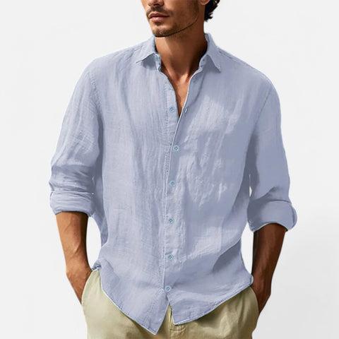 Maison Aurelien | Men's Cotton Linen Hawaiian Shirt