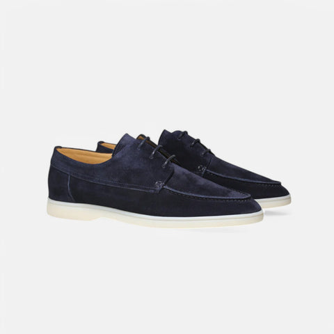 Maison Aurelien | Men's Suede Loafers with Laces
