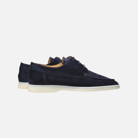 Maison Aurelien | Men's Suede Loafers with Laces