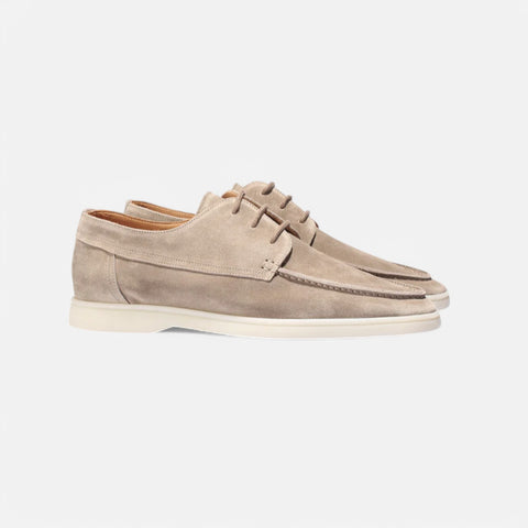 Maison Aurelien | Men's Suede Loafers with Laces