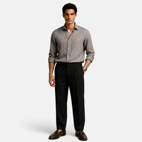 Maison Aurelien | Men's Cotton Linen Hawaiian Shirt