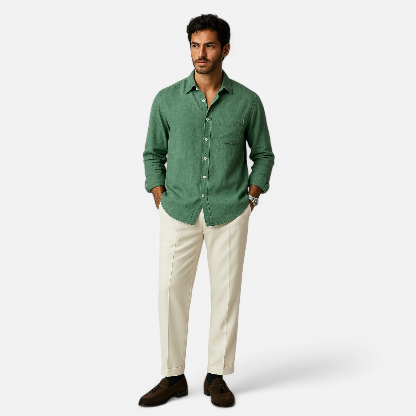 Maison Aurelien | Men's Linen Shirt