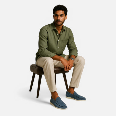 Maison Aurelien | Men's Old Money Casual Suede Loafers