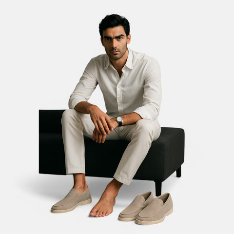 Maison Aurelien | Old Money Suede Loafers – Timeless Luxury for Men