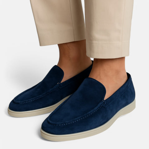 Maison Aurelien | Old Money Suede Slip-On Loafers for Men