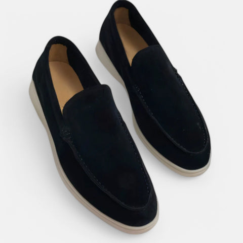 Maison Aurelien | Old Money Suede Slip-On Loafers for Men