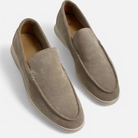 Maison Aurelien | Old Money Suede Slip-On Loafers for Men