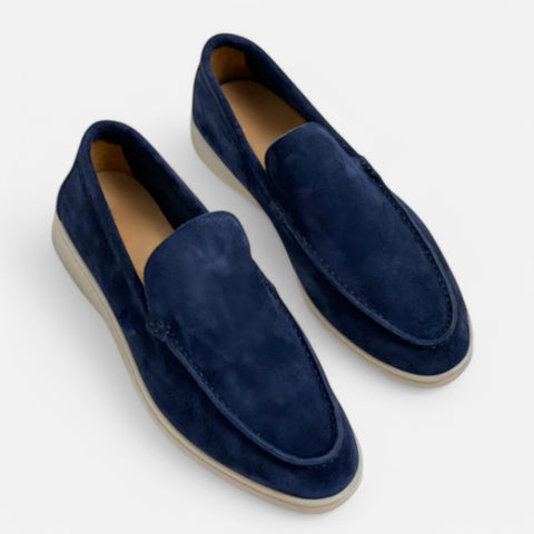 Maison Aurelien | Old Money Suede Slip-On Loafers for Men