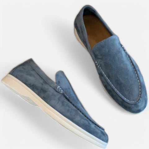 Maison Aurelien | Old Money Suede Slip-On Loafers for Men